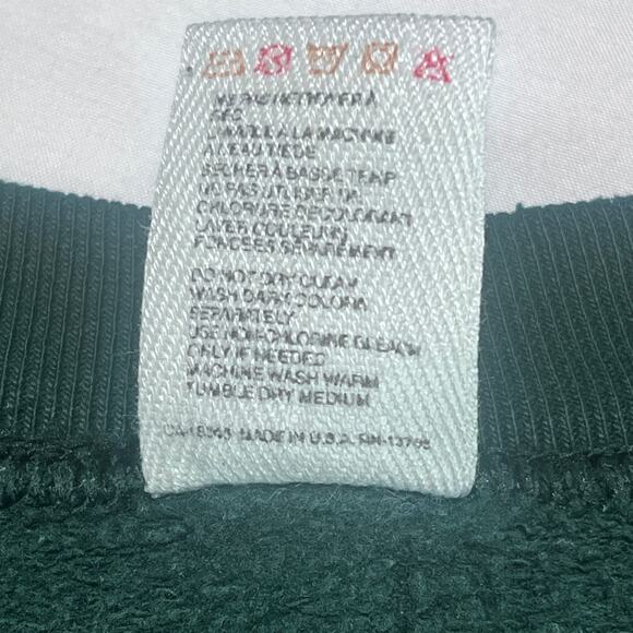 Munsingwear Vintage Sweatshirt XL Green USA Made 80s 90s Distressed Crewneck - Picture 9 of 14